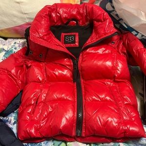 Like new Red S13 size 2 Little Boy's Downhill Quilted Puffer Down Jacket